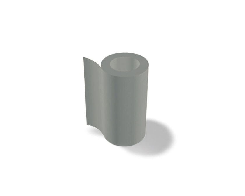 PLÅT FORMAT PREFALZ ALU P10 LGRÅ 2500X1000X0,7 MM