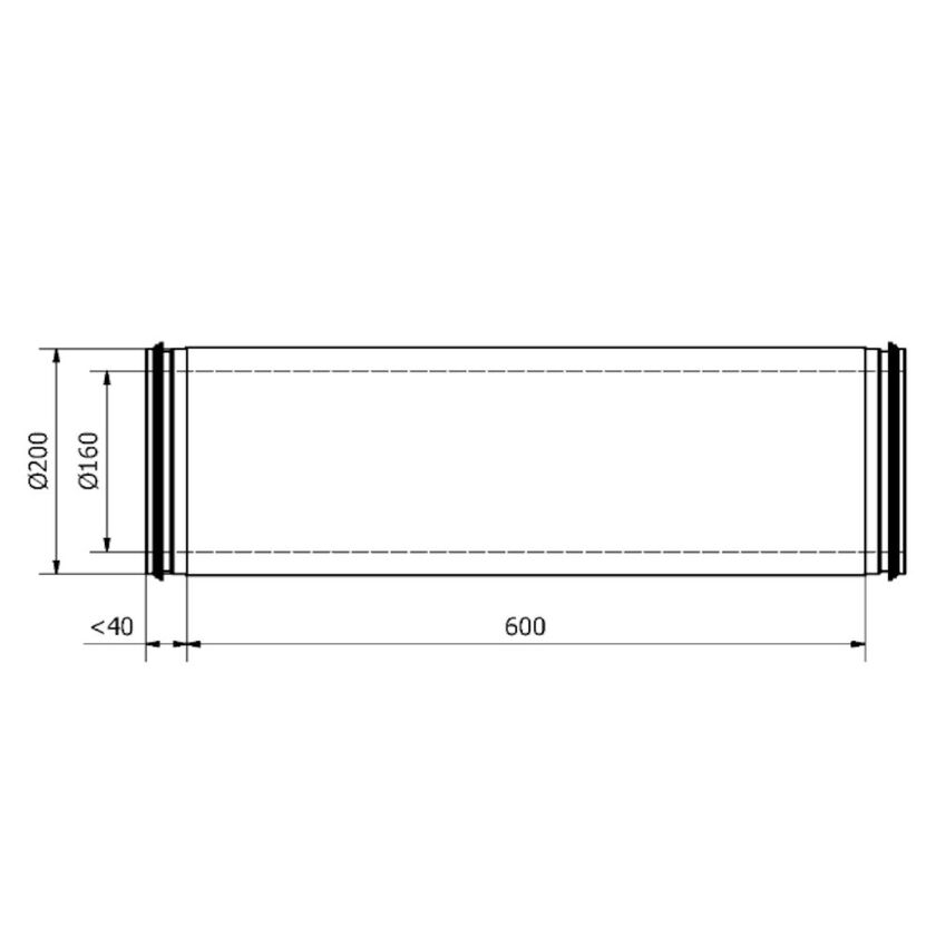LJUDDÄMPARE HILF INTERIOR 200 MM 600 MM