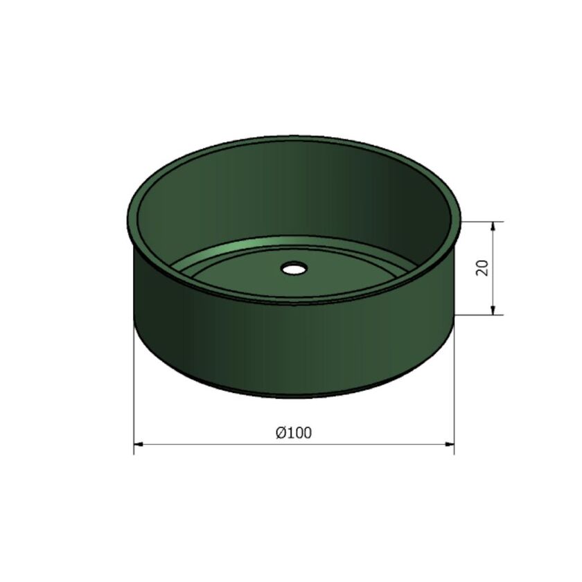 TÄCKLOCK PLAST 100 MM