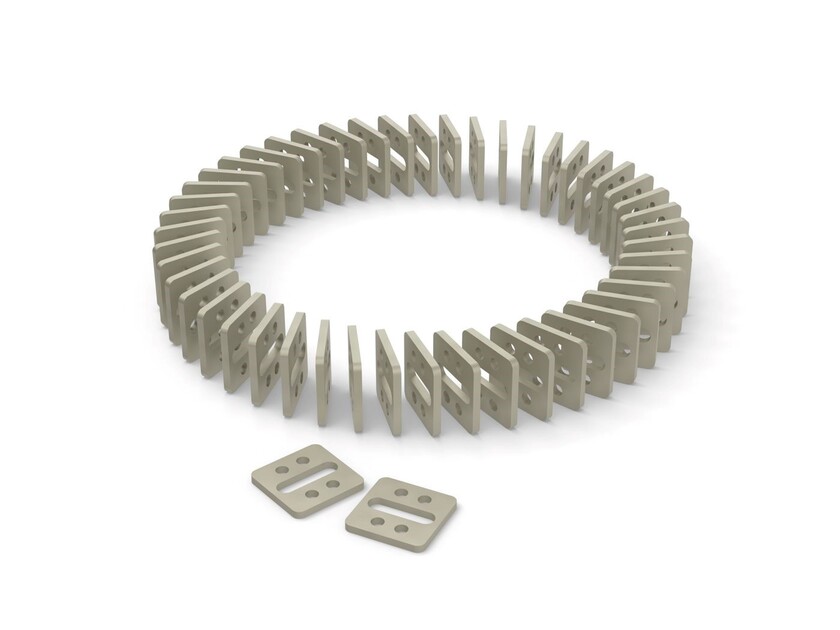 MELLANLÄGGSBRICKA WELAND PLAST 50X50X5 MM 50-PACK