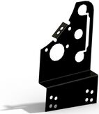 KONSOL 1-2 KUP BETONG FOTPL & LÄKTFÄSTE CWL SVART