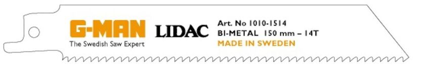 TIGERSÅGBLAD BIM METALL 14 TPI 150 MM 5-PACK