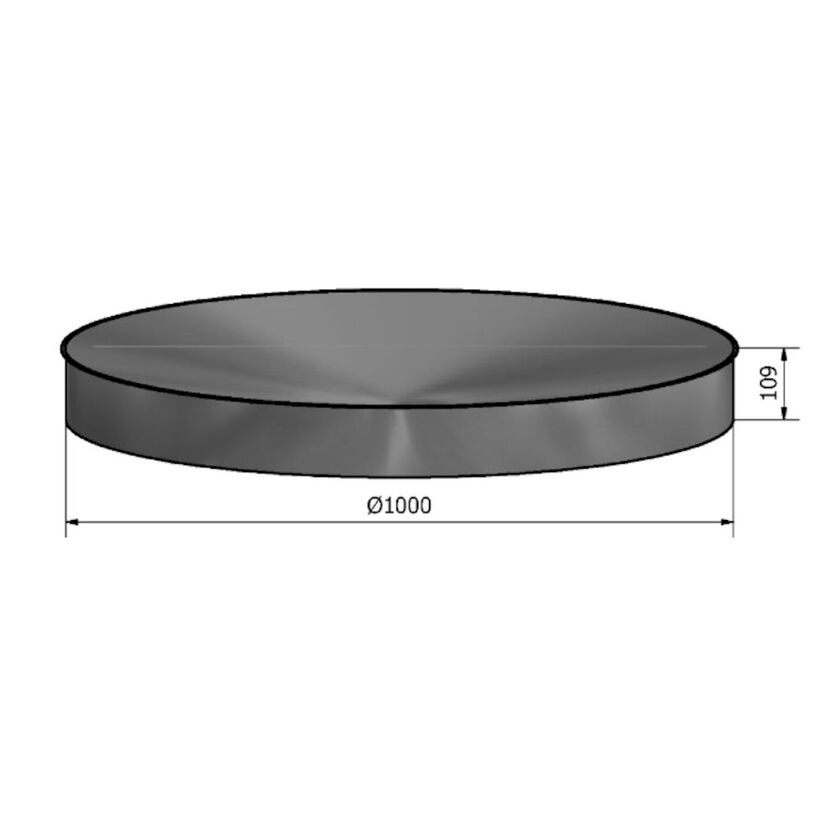 BOTTEN MUFF HÄLM FZ OISOLERAT 1000 MM