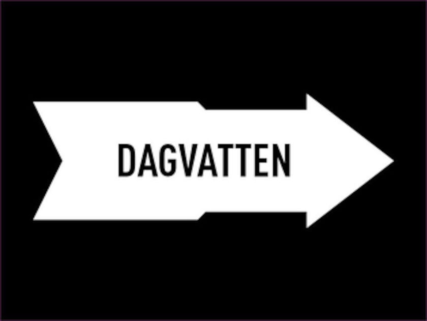MÄRKBAND DAGVATTEN 160 MM 5000 MM