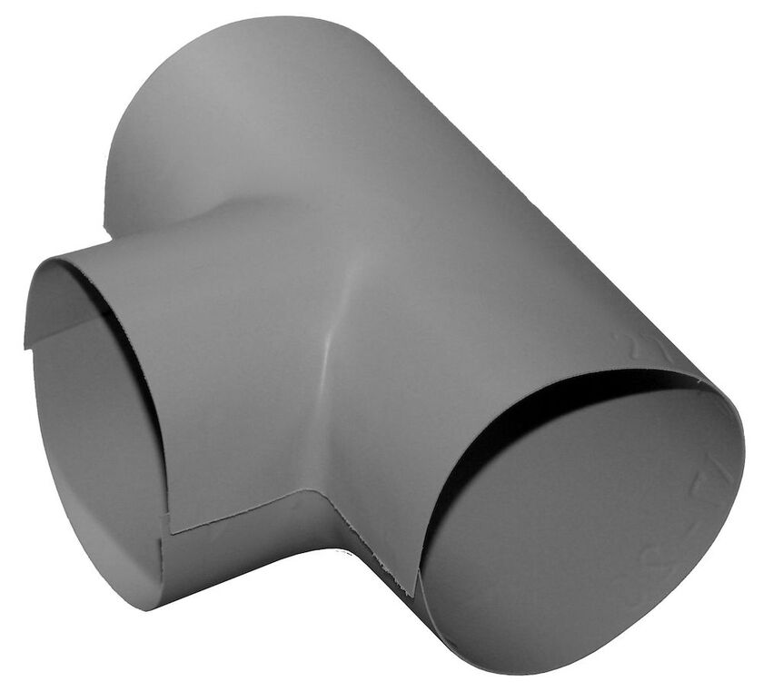 PLASTPLÅT T-STYCKE IGP GRÅ 323-323