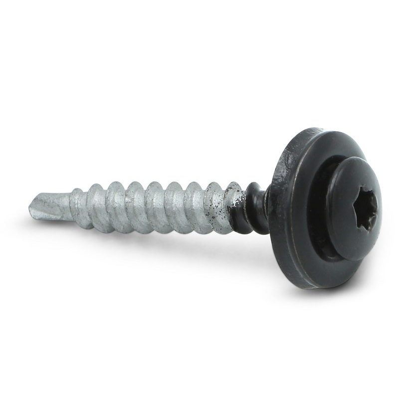 FASADSKRUV LÅG SKALLE NOVIPRO PROTECT 4 SVART 9011 4,8X35 250-PACK