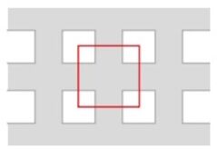 PLÅT FORMAT PERFORERAD KVADRATISKA HÅL FZ