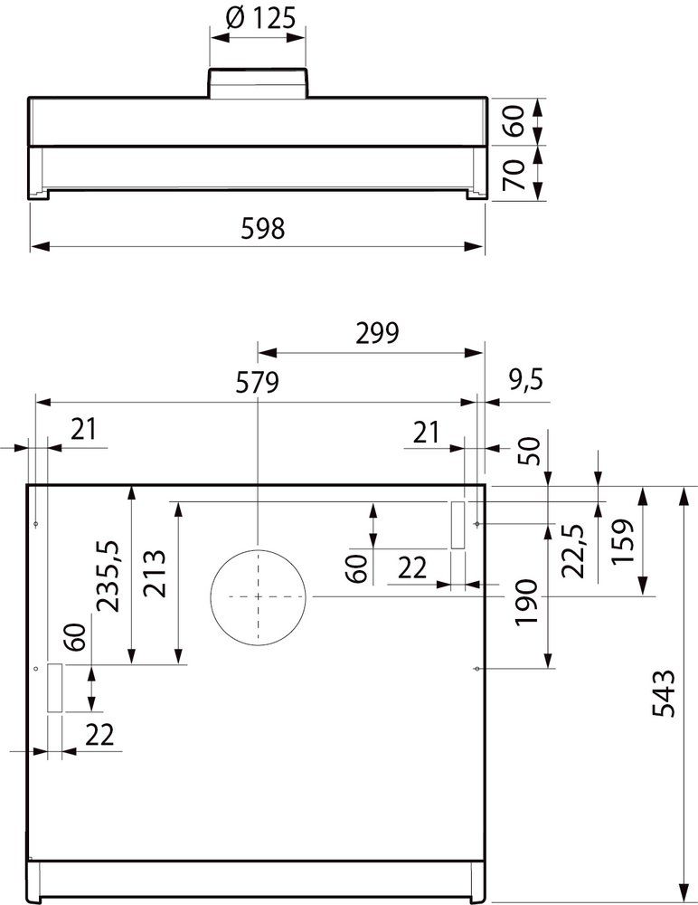 SPISKÅPA MONOLIT-14 TIMER EC VIT CENT 60 CM