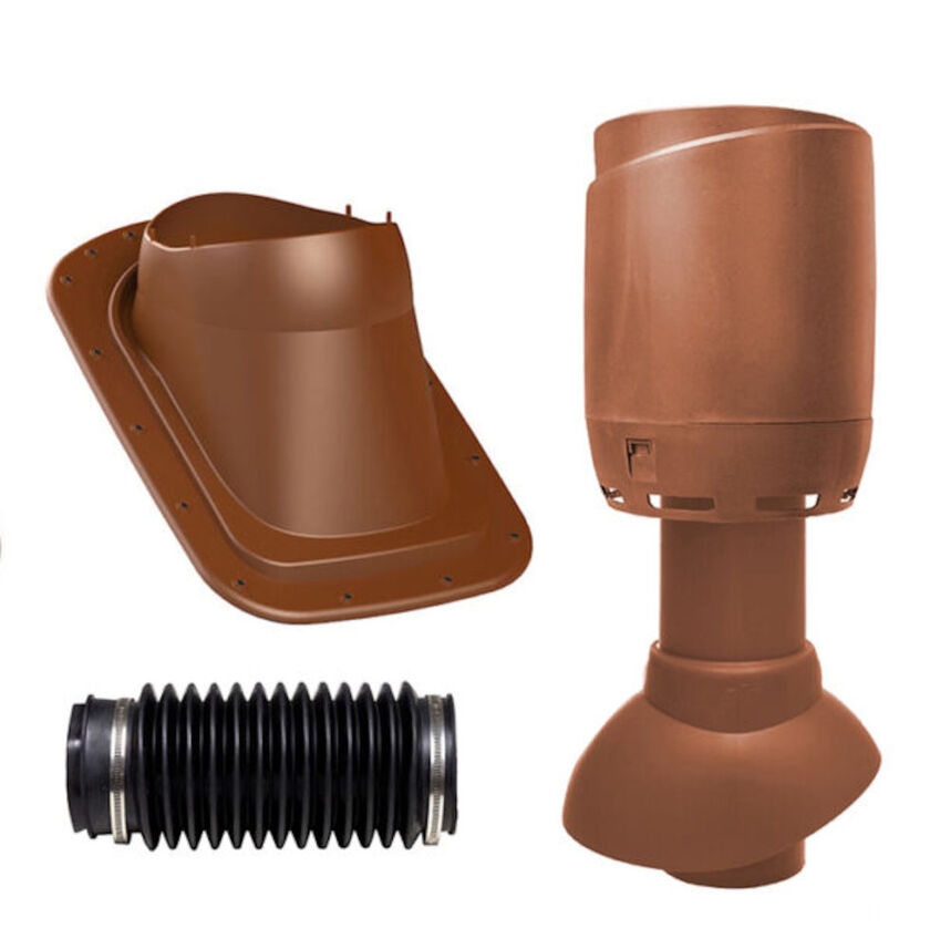 VILLALUFTSPAKET FLOW T-RÖD SLÄT PLÅT-PAPP 110 MM