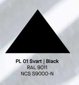 RÄNNKROK REKT. KORT PLANNJA SVART 01 125 MM