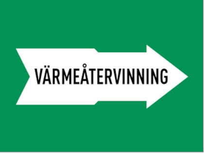 MÄRKBAND VÄRMEÅTERVINNING 160 MM 5000 MM