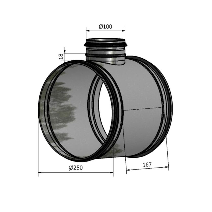 GRENRÖR HTK ZM120 250-100 MM