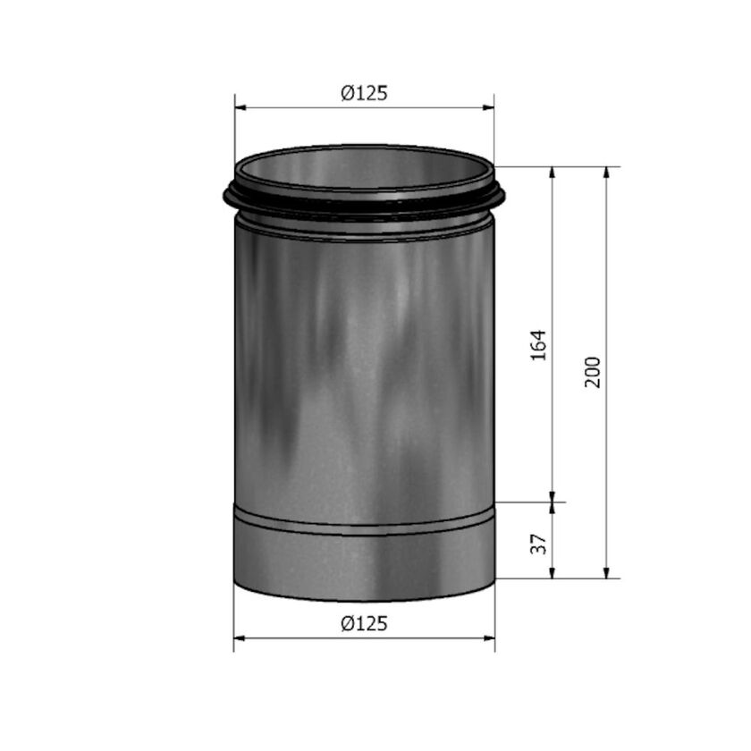 SKJUTMUFF HILM M-N VIT 125 MM