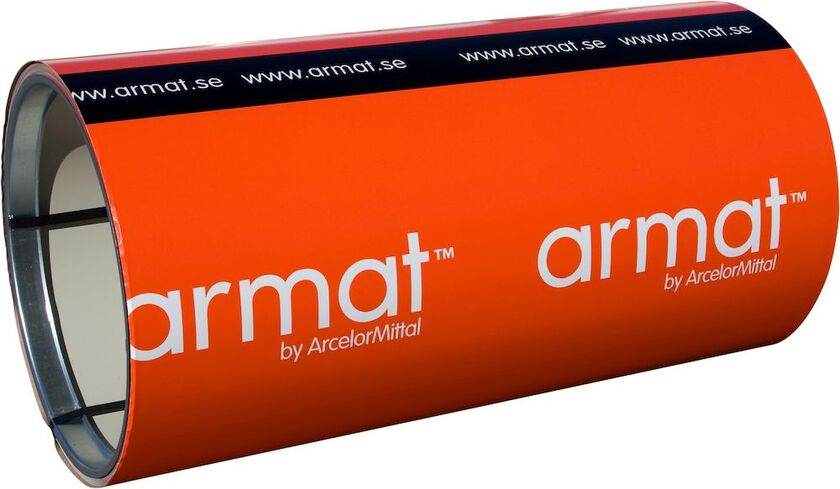 PLÅT RULLE AMS ARMAT TEGELRÖD 1250X0,6 MM