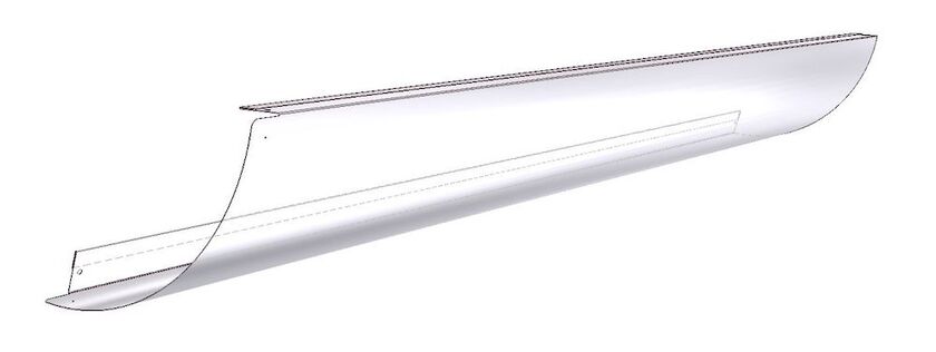 PANELHÖRN INTERIOR VIT 125 MM 550 MM 2-PACK