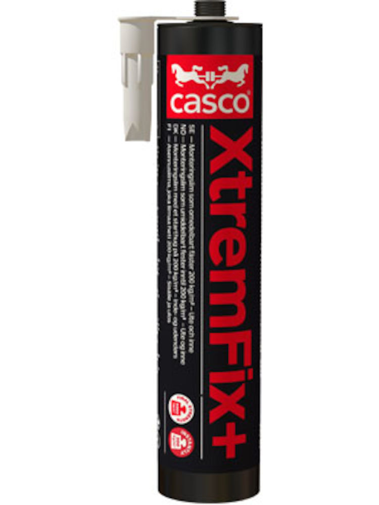 MONTERINGSLIM XTREMFIX PLUS NORDIC CASCO VIT 0,3L