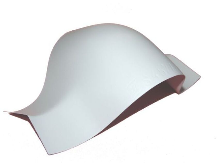 PLASTPLÅT BÖJ IGP GRÅ 45° 72 MM