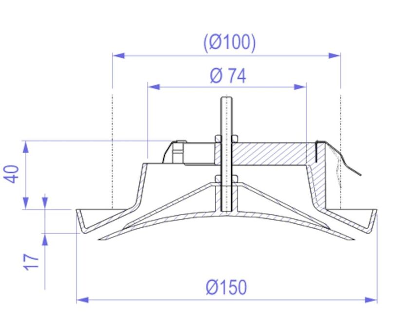 TILLUFTSDON ALTD-B ALTECH PLAST VIT 100 MM