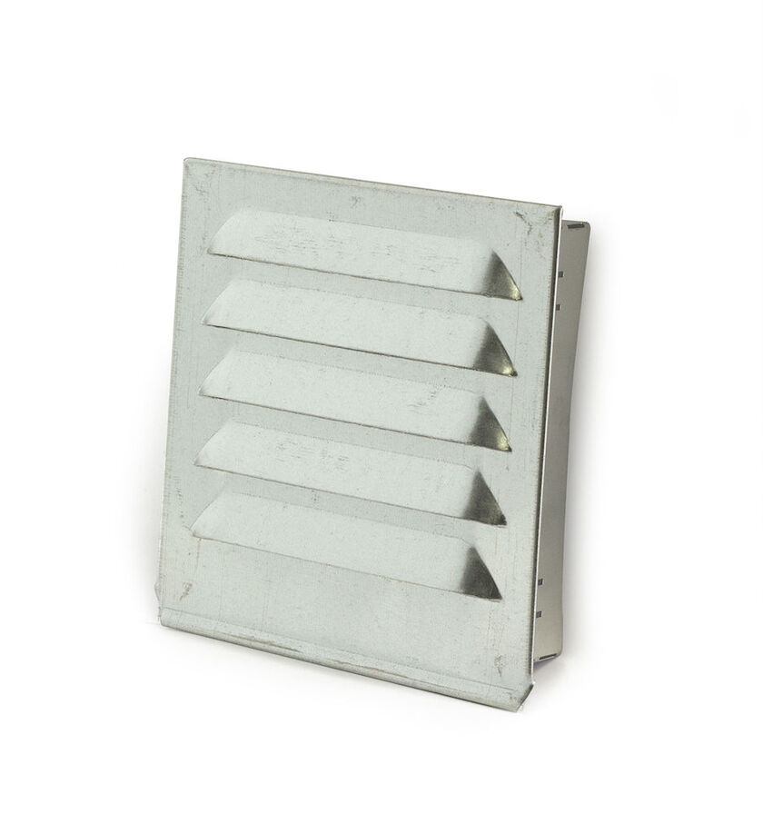 VENTILGALLER MED RAM ALUZINK-STÅL 100X100 MM