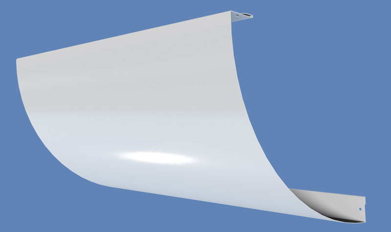 PANELHÖRN INTERIOR VIT 125 MM 1100 MM 2-PACK