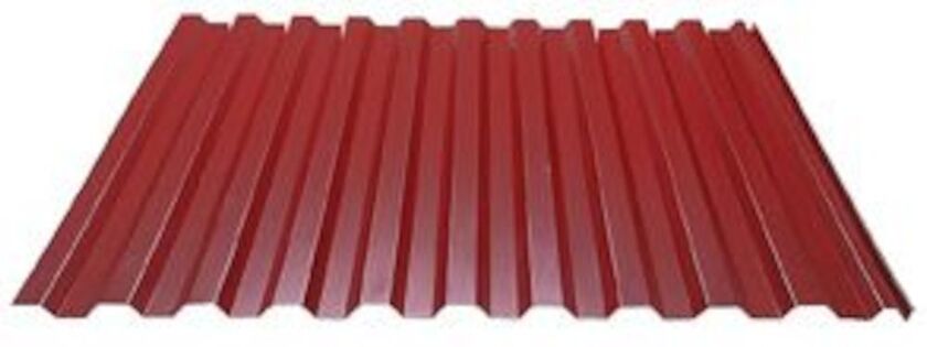 PLÅT PROFILERAD TP20 HP25 MÖRKRÖD 6000X0,5 MM TB 1000 MM