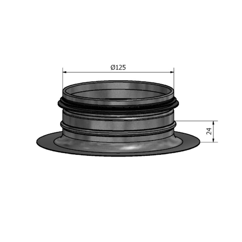 STOS MED RADIE HSN VIT 125 MM