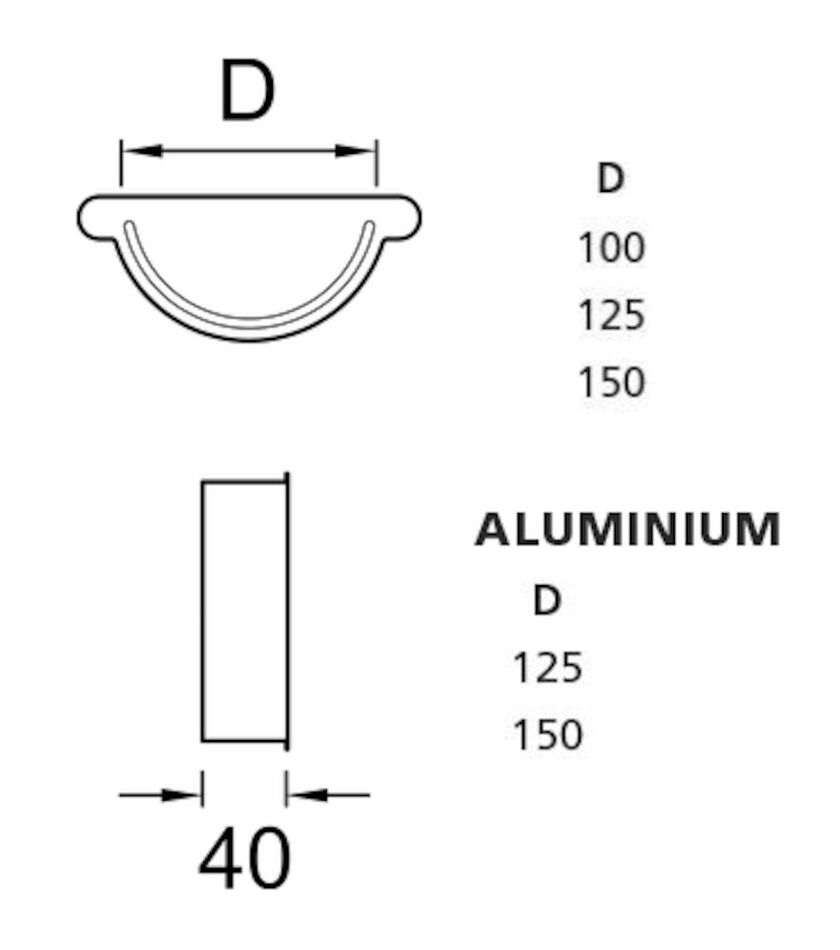RÄNNGAVEL UNIVERSAL PLANNJA ALUMINIUM SVART 01 150 MM