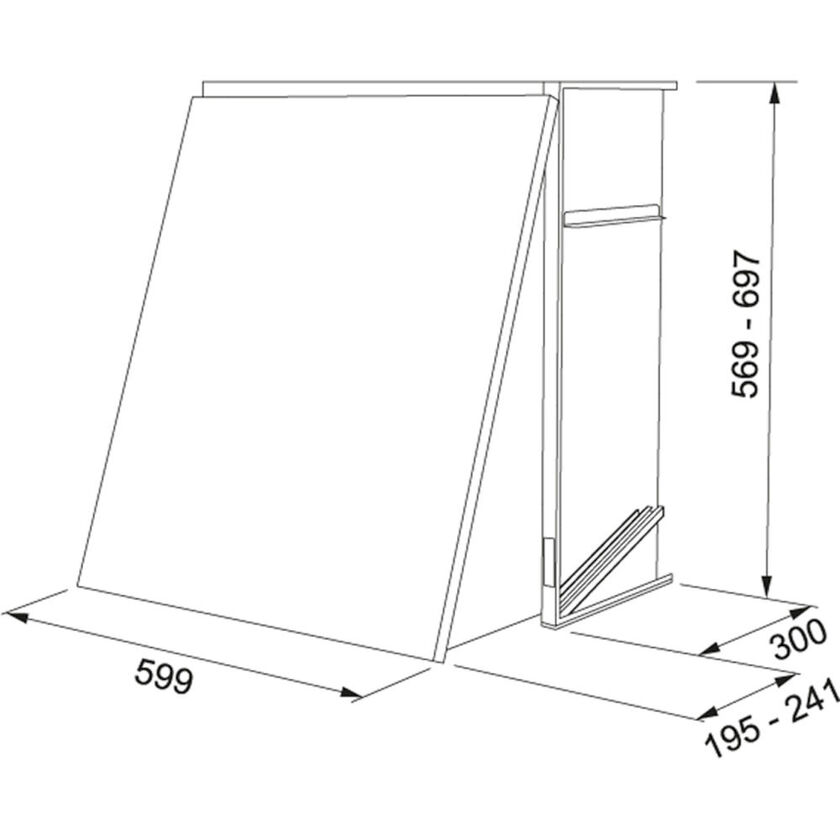 SPISKÅPA 352-10 CABINET VIT 569 MM 60 CM