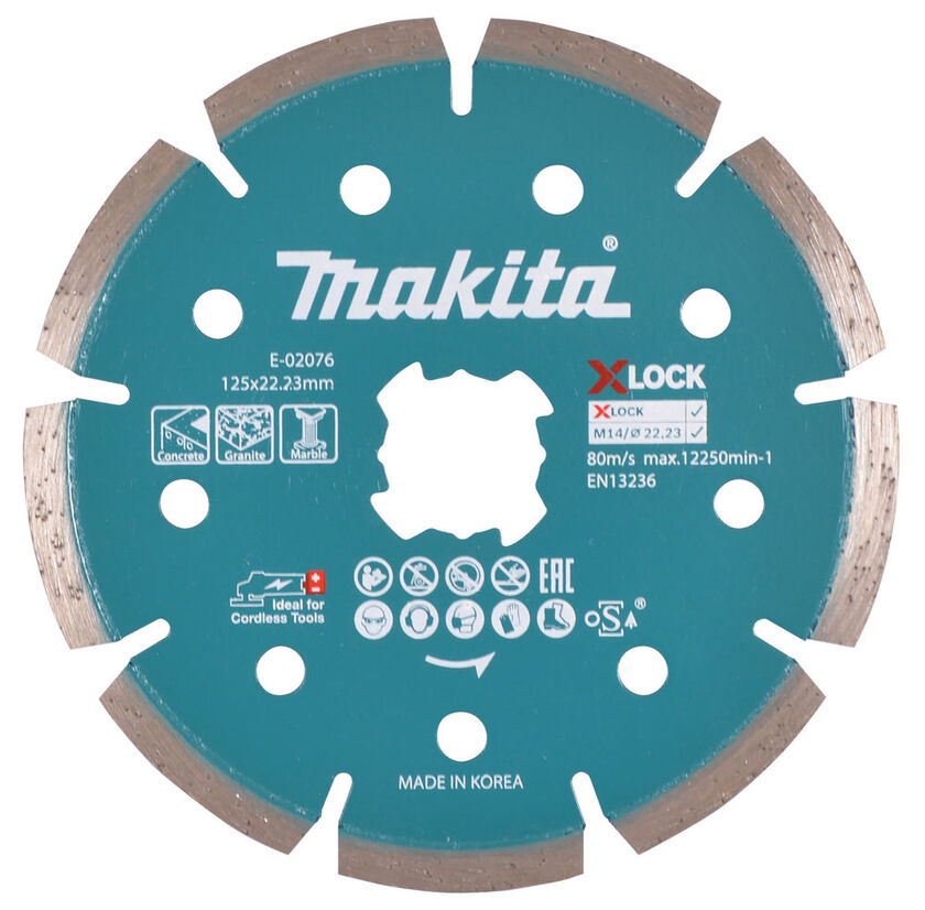 DIAMANTKAPSKIVA X-LOCK STEN MAKITA 125X22,23X7 MM