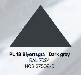 MELLANSTYCKE PLANNJA BLYERTSGRÅ 18 110 500 MM