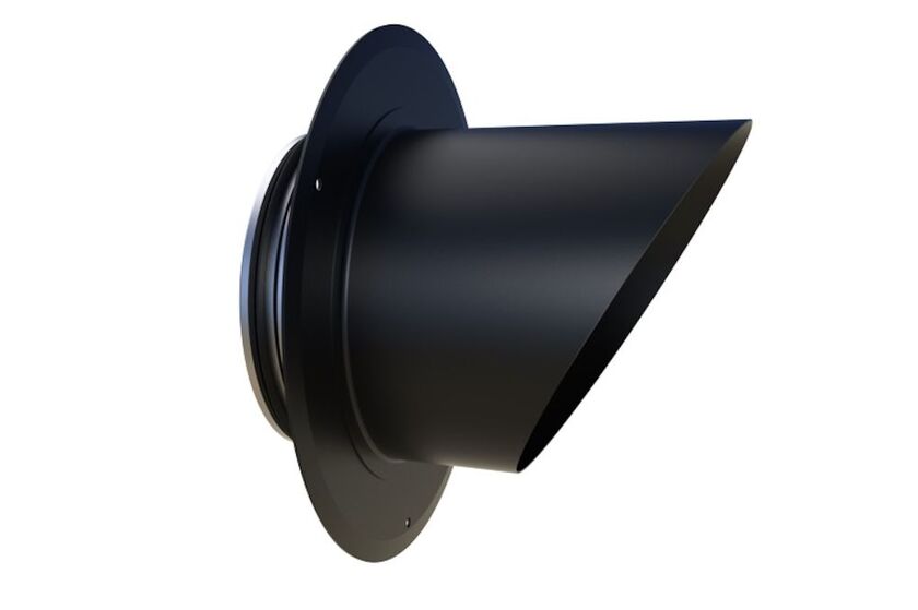 AVLUFTSDON HURS SVART 160 MM