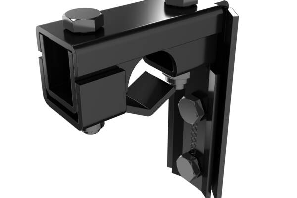 FÄSTE STEGPINNE VERTIKAL SKENA PLANNJA SVART 01