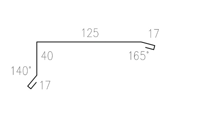 GAVELBESLAG 326624 PLANNJA HARD COAT VIT 2000 125X40 MM