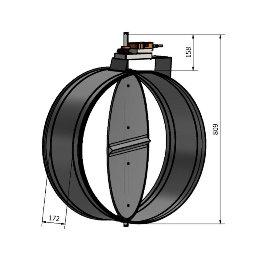 MOTORSPJÄLL KL.3 SM 24A 630 MM