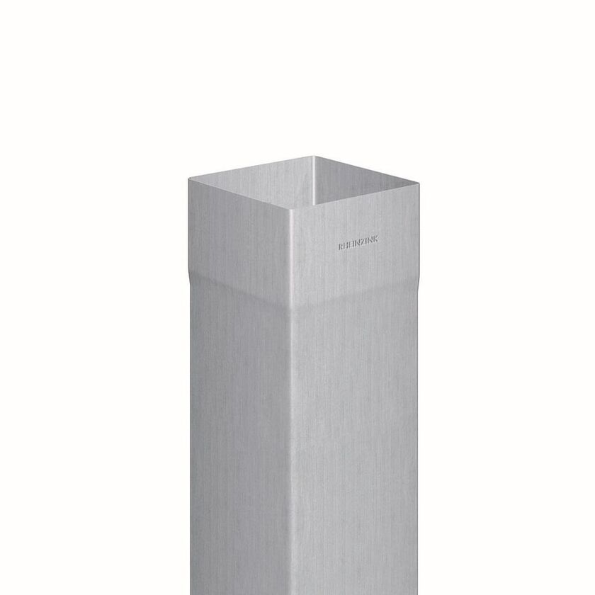 STUPRÖR KVADRATISK RHEINZINK BRIGHT ROLLED 100X100 MM 2 M