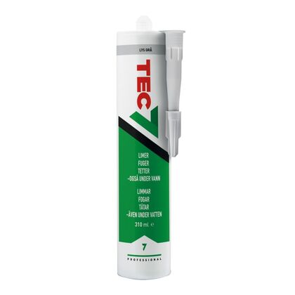 LIM FOG & TÄTMASSA TEC7 GRÅ 310 ML