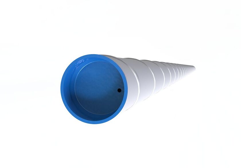 KANAL CIRKULÄR HR VIT LOCKAD 160 1500 MM