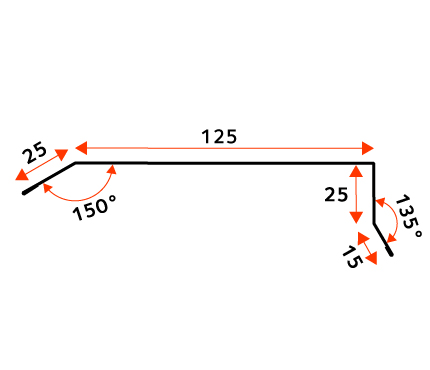 VINDSKIVA ARMAT GCR SVART 140X2000 MM