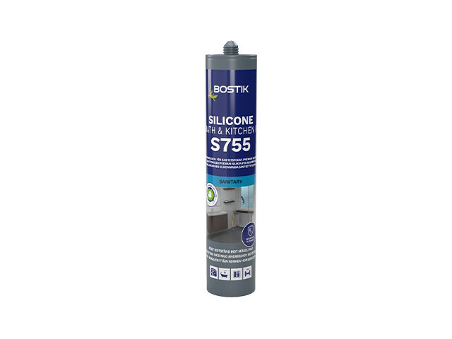 SILIKONFOGMASSA S755 BOSTIK GRÅ 0,3 L