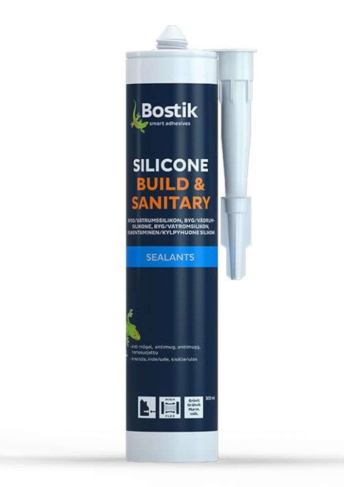 SILIKON BOSTIK SVART 0,3L