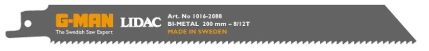 TIGERSÅGBLAD TRÄ/SPIK 8/12TPI 200 MM 5-PACK