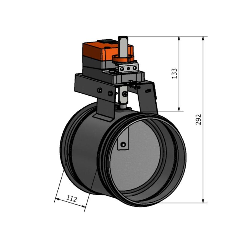 MOTORSPJÄLL HISCEB KLASS 3 LM 24 A-F 160 MM