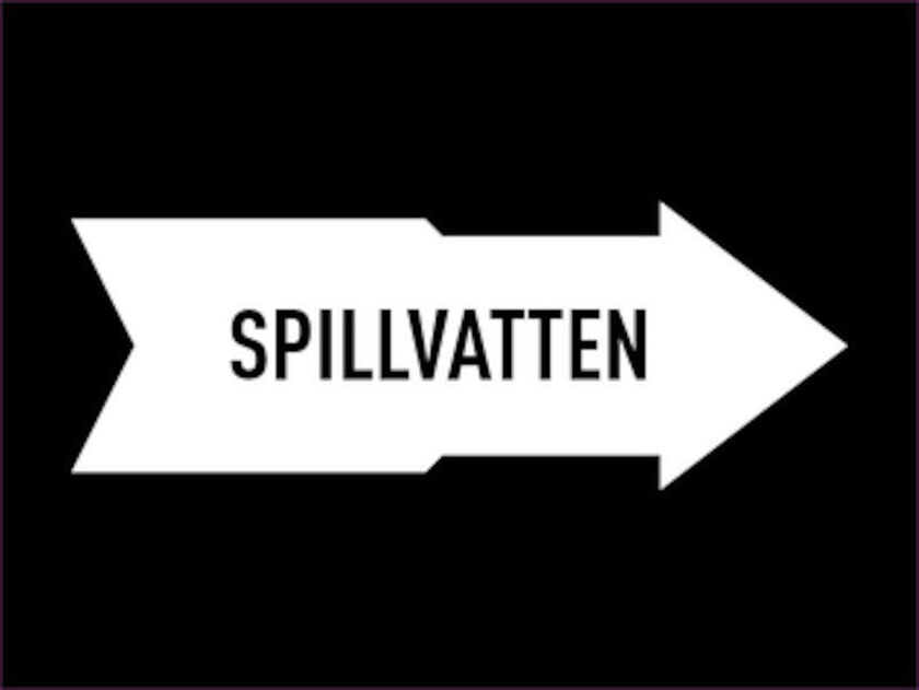 MÄRKBAND SPILLVATTEN 160 MM 5000 MM