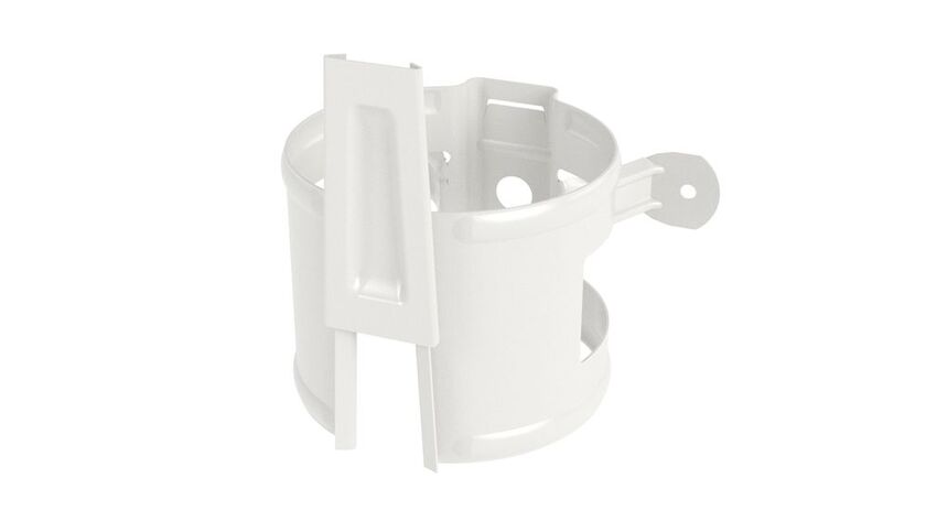 SVEP TRÄVÄGG MED KIL PLANNJA ALUMINIUM VIT 80 75 MM