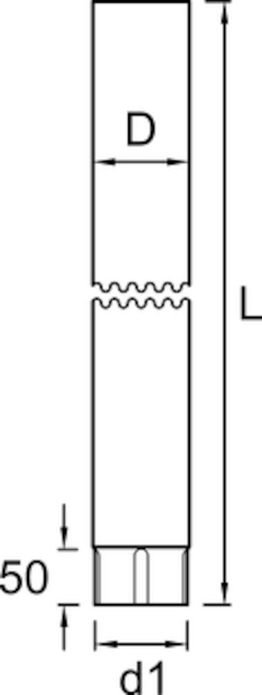 STUPRÖR PLANNJA VIT 80 120 1000 MM