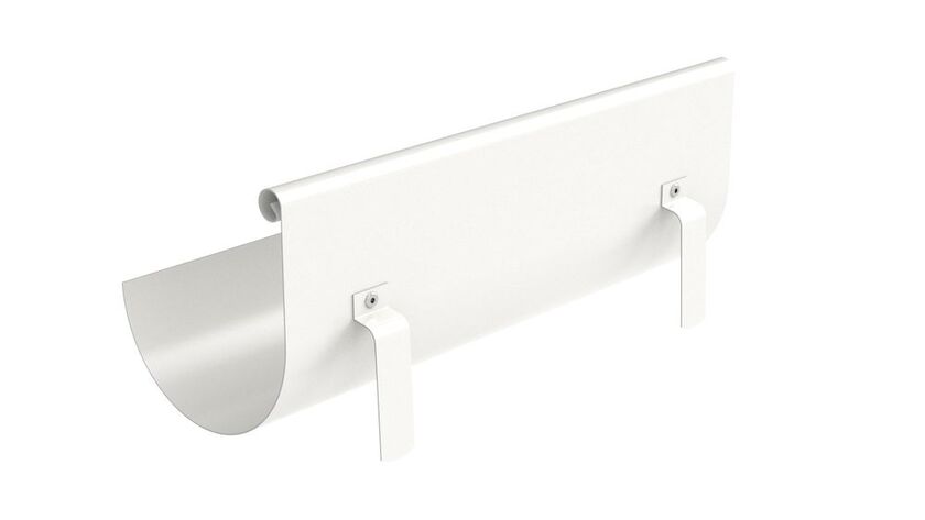 ÖVERSPOLNINGSSKYDD RAK PLANNJA VIT 80 125 MM