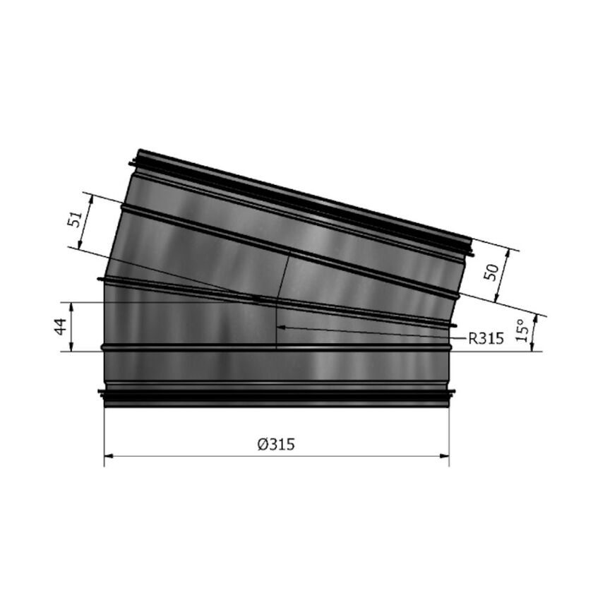 BÖJ HV 15° FZ 315 MM