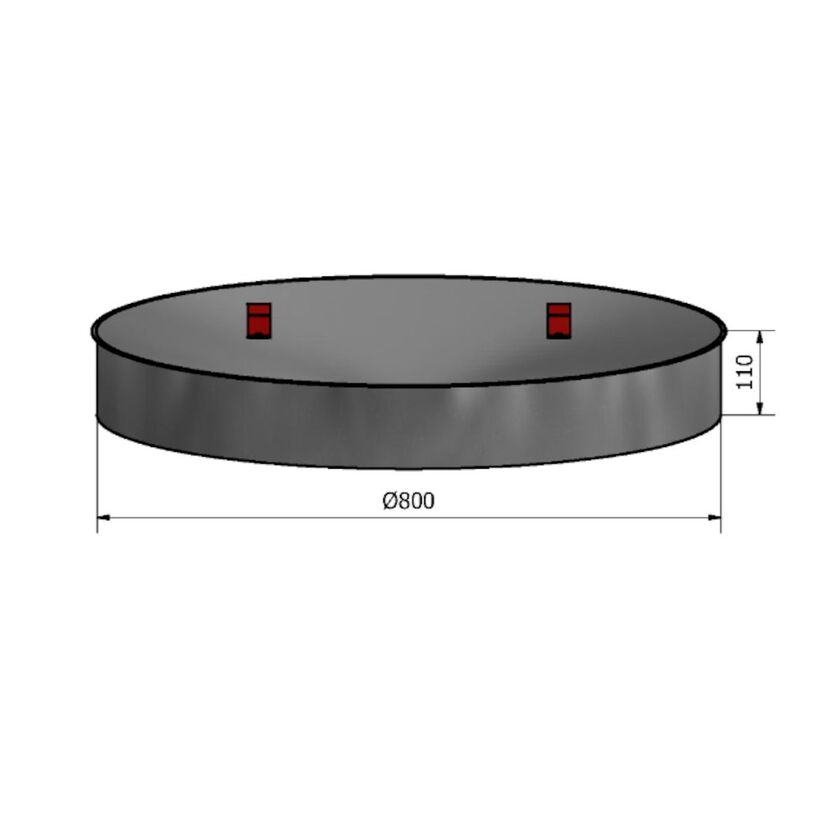 RENSLOCK MUFF HÄLMH FZ OISOLERAT 800 MM