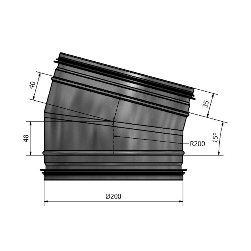 BÖJ HV 15° FZ 200 MM