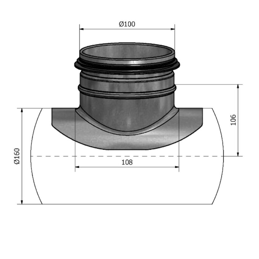 PÅSTICK HPS SF 1.4404 160-100